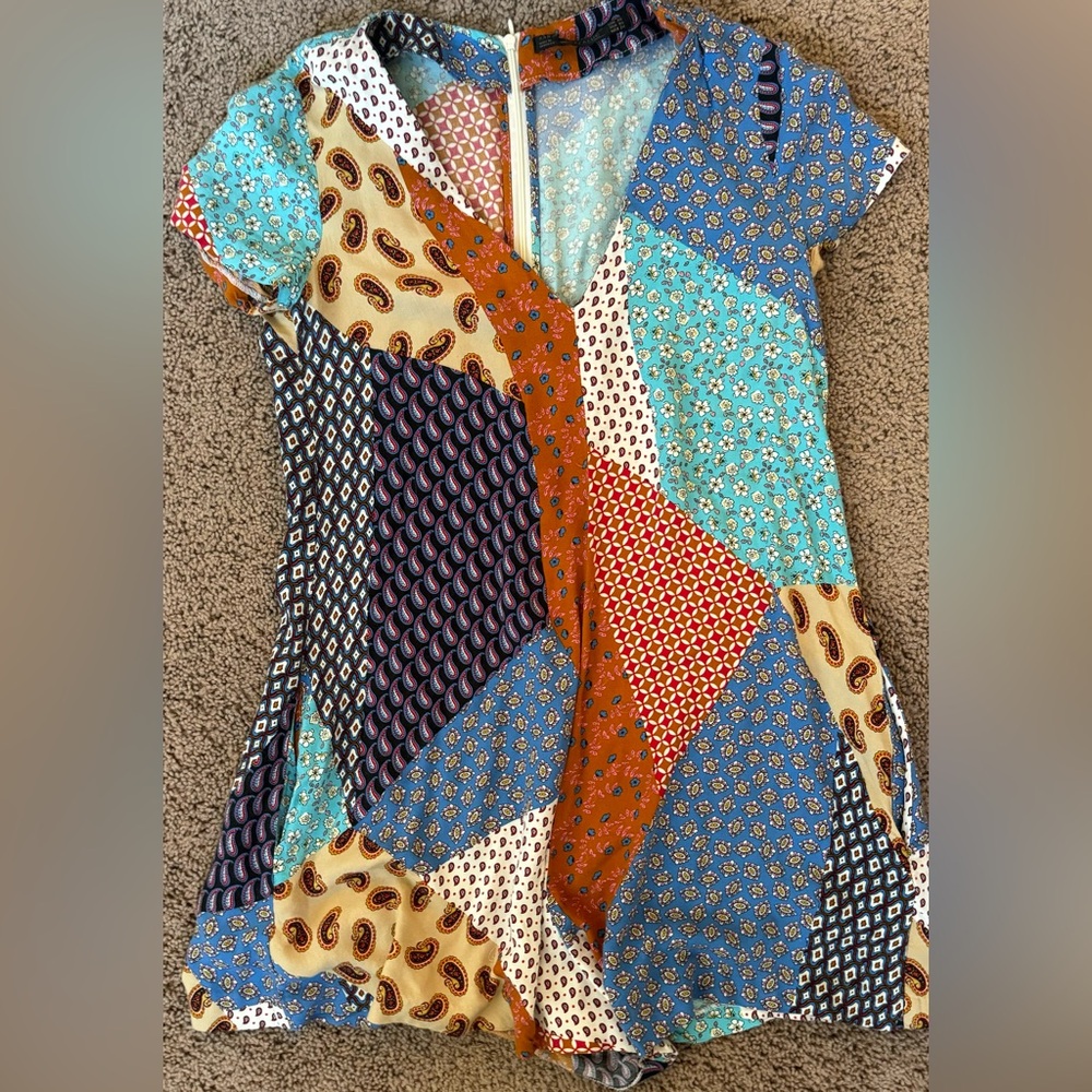 Zara Patchwork Romper - image 2